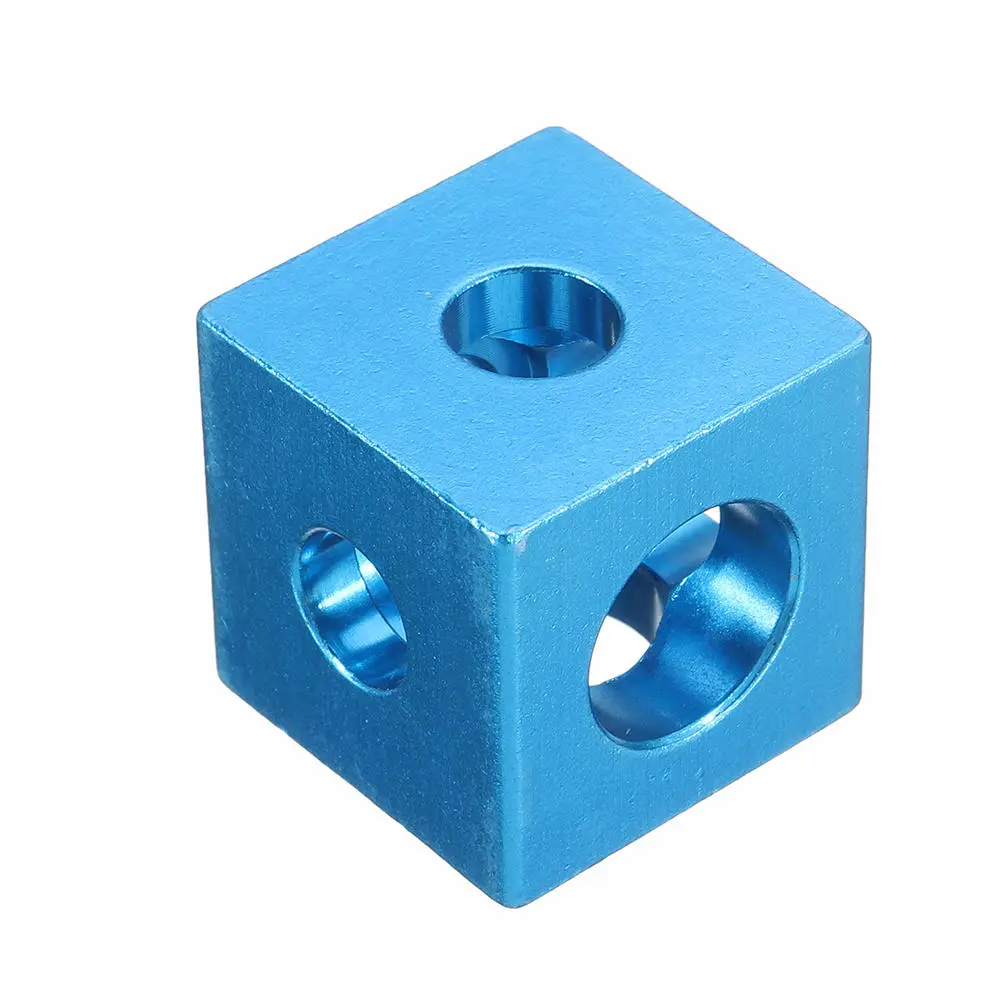 Machifit Three Way Cube Connector for 2020 V-Slot Aluminum Extrusions - Blue - Image 5