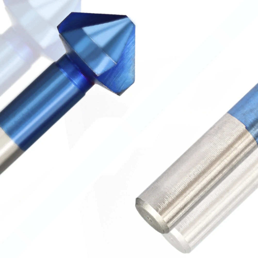 Drillpro 6Pcs HSS Chamfer Drill Bit Set | 6.3-20.5mm 90° 3 Flute Nano Blue Coated - Image 5