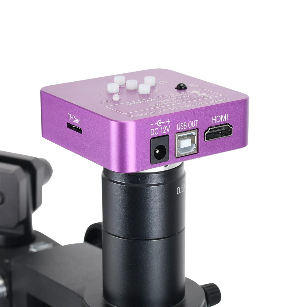 HAYEAR 51MP Digital Microscope | 2K HDMI USB | 180X C-Mount Lens for PCB Soldering - Image 4