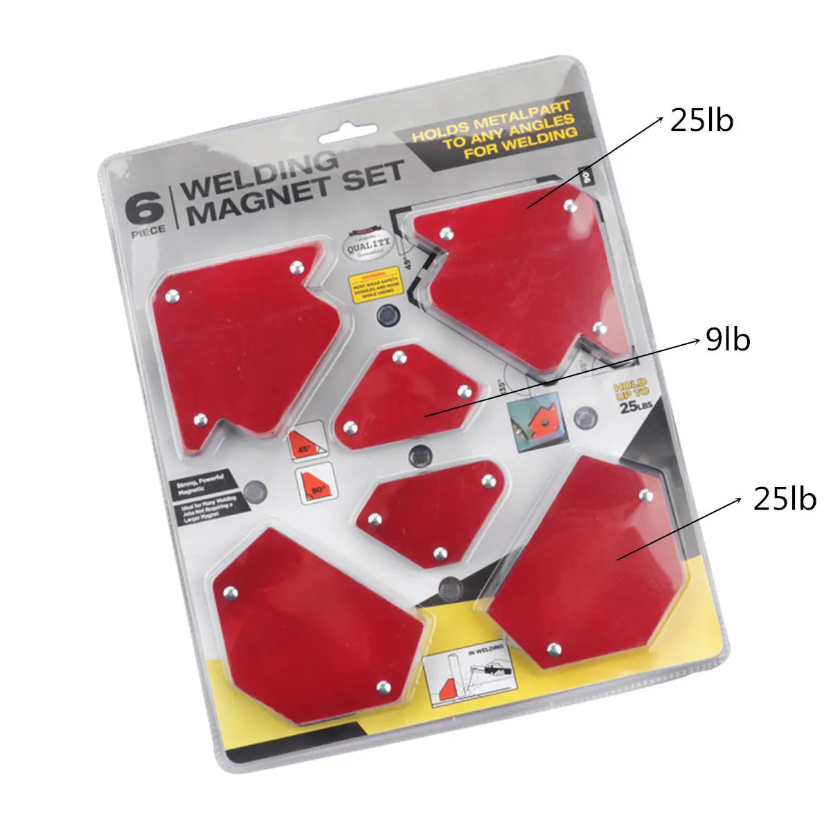 Magnetic Welding Locator Set - 6Pcs 25lb 50lb 75lb Multi Angle Tool - Image 5