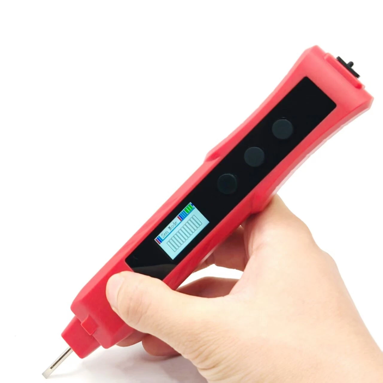 5 in 1 Non-Contact Voltage Tester Pen | 12V-500V AC | Rechargeable with TFT Screen & LED Flashlight - Image 2