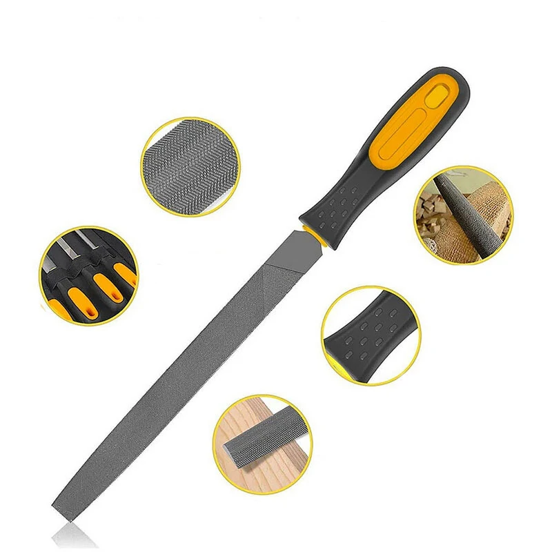 17pcs Needle File Set - High Carbon Steel with Soft Rubber Handle | Metal & Woodworking - Image 4