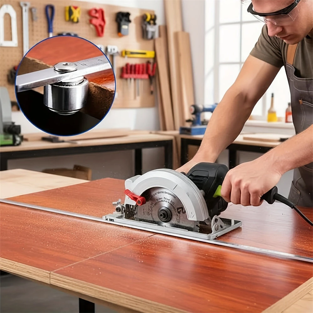 Precision Cutting Guide for Circular Saws - Adjustable Stainless Steel Calipers | Woodworking Tool - Image 2