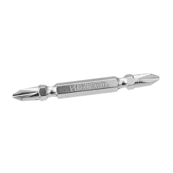 10pcs 65mm PH2 S2 Alloy Steel Magnetic Screwdriver Bit Set | Double Head - Image 4