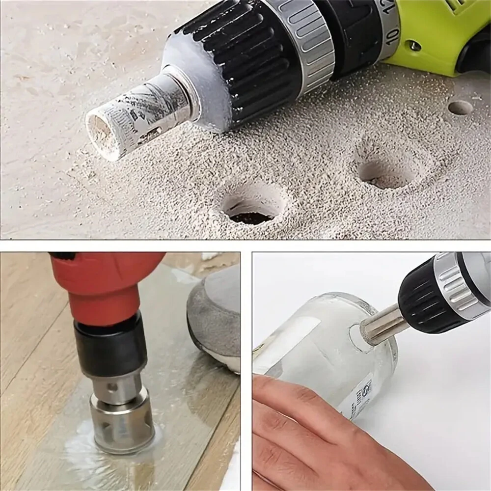 15PCS Diamond Drill Bit Set 15mm-50mm | For Glass, Ceramic Tile & Porcelain - Image 5