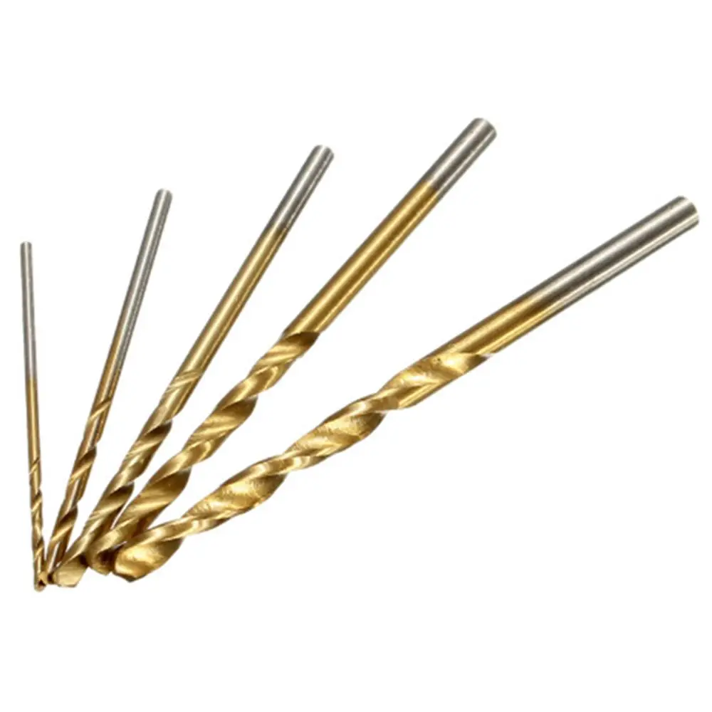 Doersupp 50Pcs Titanium Drill Bit Set | 1-3mm HSS for Wood & Metal - Image 4