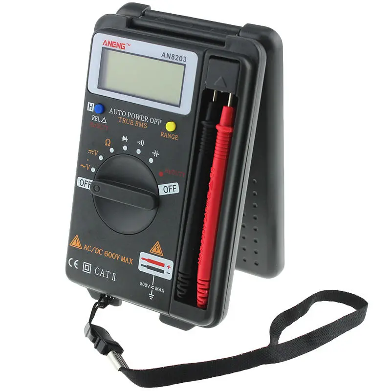 ANENG AN8203 True RMS Digital Multimeter - 4000 Counts, Measures Voltage Capacitance Frequency - Image 2