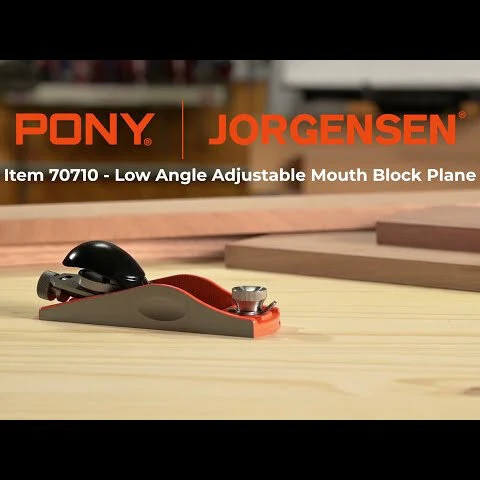 Pony Jorgensen No.60-1/2 Low Angle Block Plane | Adjustable Mouth & Depth | 9CrWMn Steel Blade - Image 2