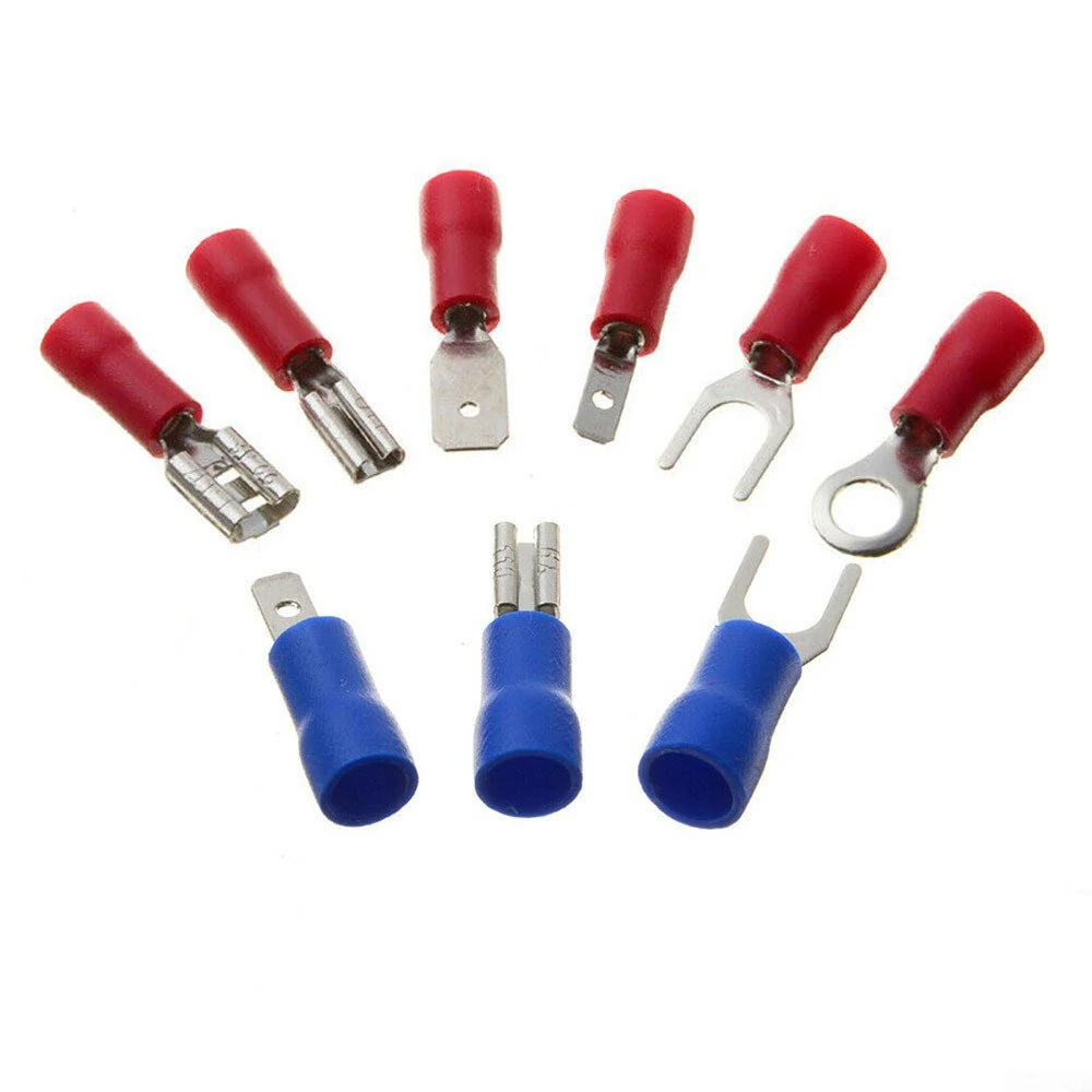 280Pcs Spade Terminals Kit - Insulated Electrical Wire Crimp Connectors | Butt Ring Fork Set - Image 4