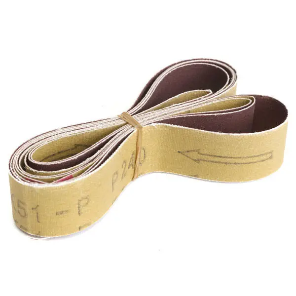 3pcs 762x25mm 240 Grit Aluminum Oxide Sanding Belts | Wood Grinding Work - Image 3