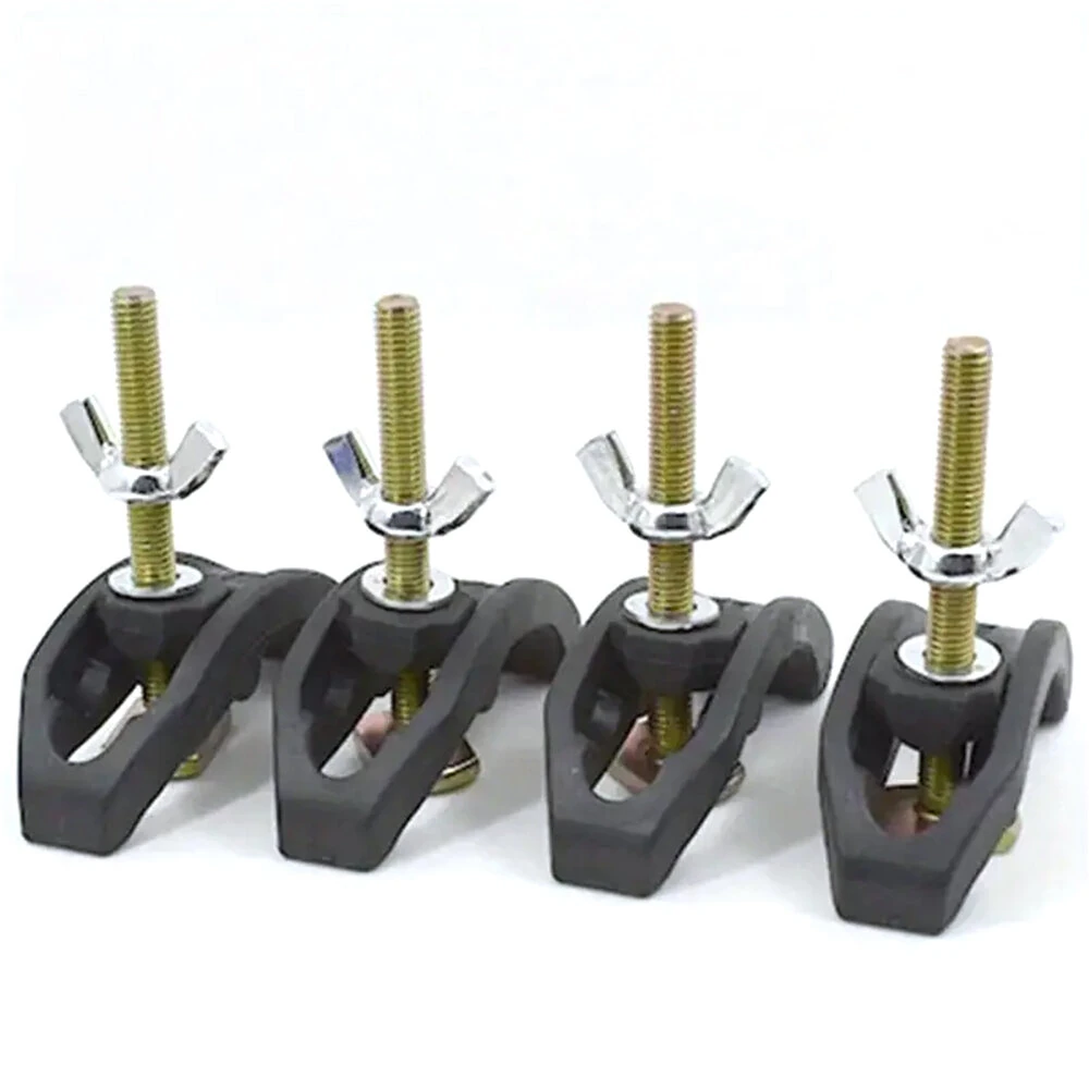 6PCS CNC Arcuate Press Plate Clamps | T-Track Hold Down Fixture for Router & Milling Machine - Image 2
