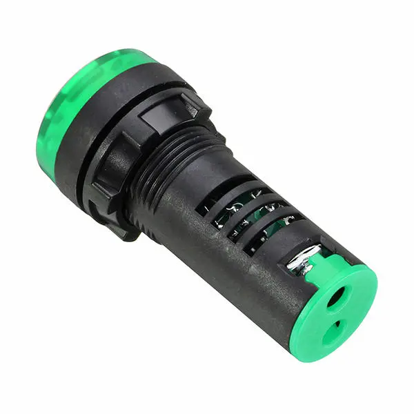 Machifit 22mm Signal Lamp & Buzzer - 220V AC Green Flash Indicator Light - Image 2