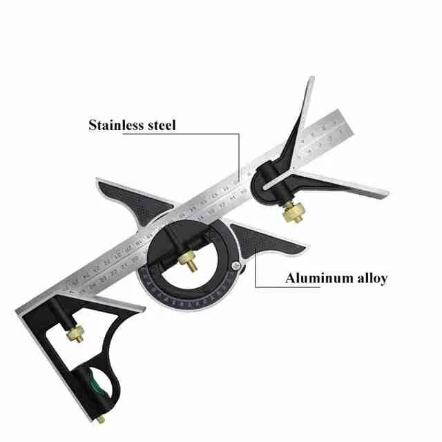 Adjustable Multi Combination Square Angle Ruler - 300mm Universal Measuring Set - Image 5