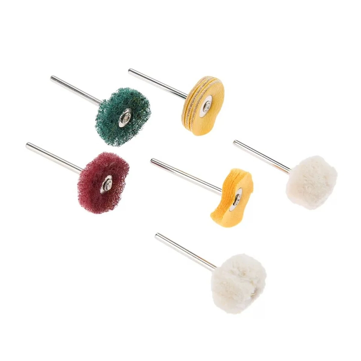 6pcs Brand Polishing Buffer Wheel Pad Kit for Rotary Tool Model ABC123 - Image 2