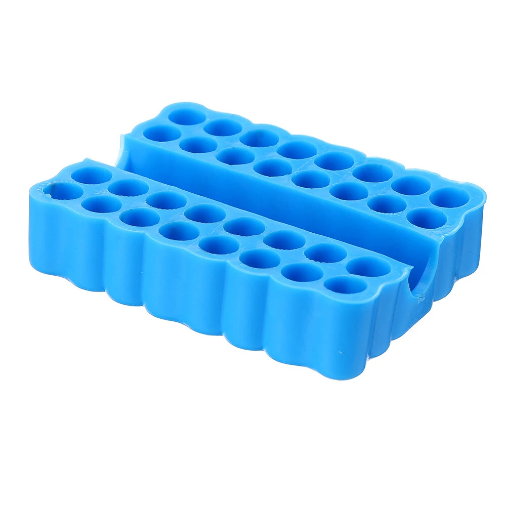 2Pcs Screwdriver Bit Storage Rack | 32 Holes for 1/4 Inch Hex Shank | Plastic Deck Box - Image 3