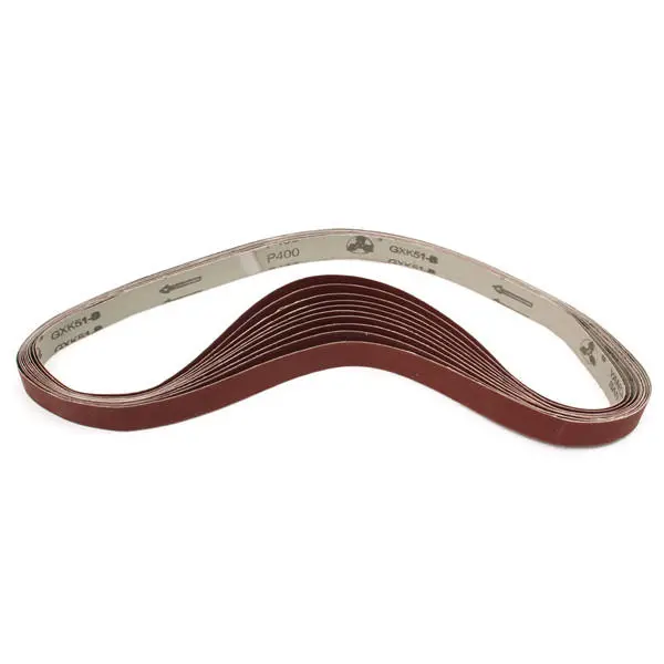 10pcs 106cm 25mm Alumina Sanding Belts 400 Grit Self Sharpening Oxide Abrasive Strips - Image 3