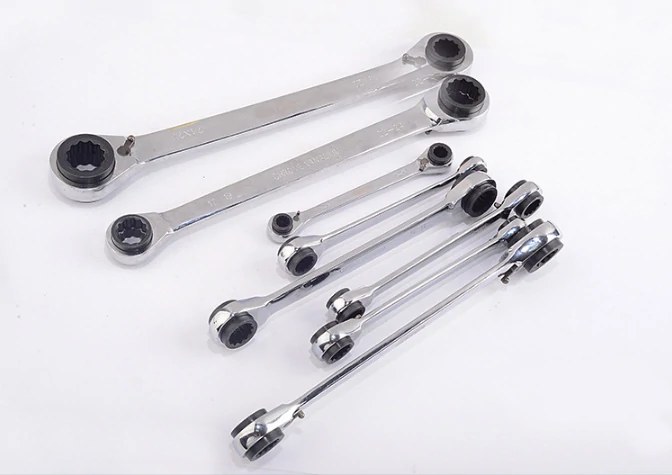 Double-Headed Ratchet Wrench - Two-Way Quick Release - 4-in-1 Tool - Image 2