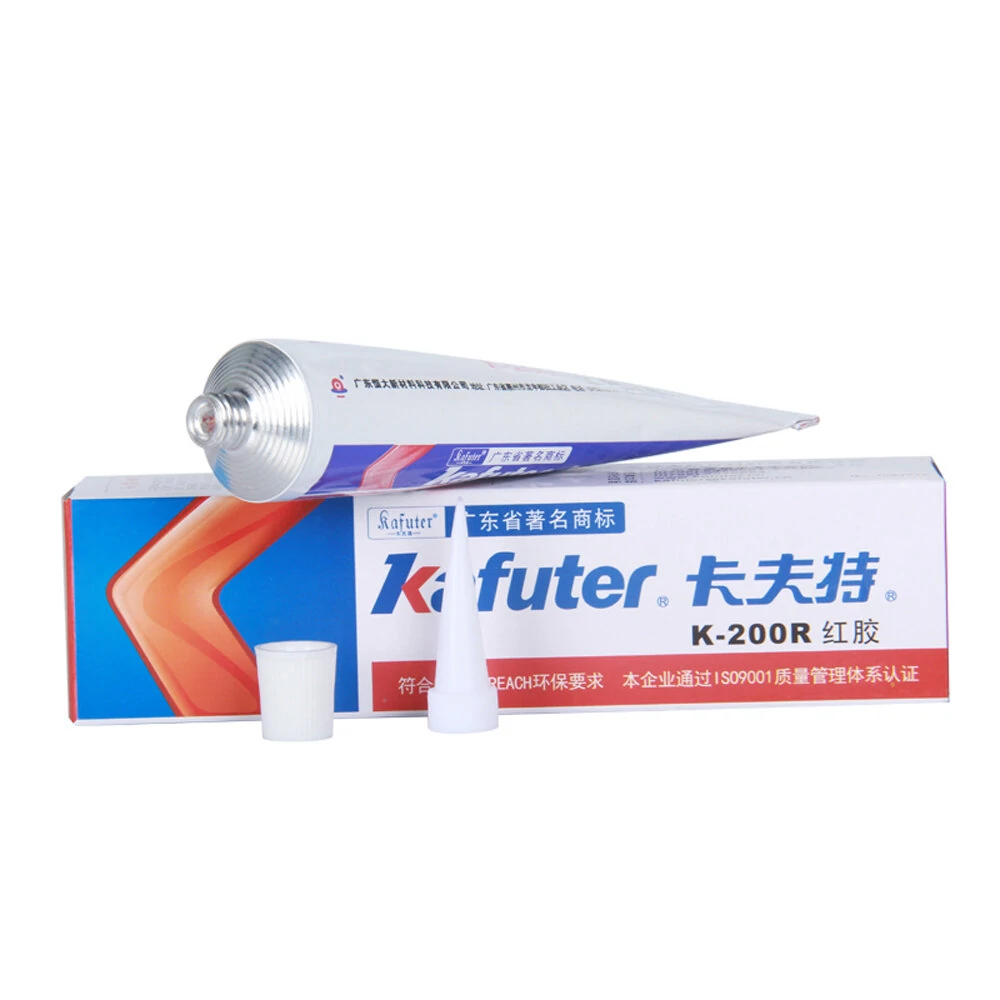 Kafuter K-200R Red Silicone Sealant | Insulation Glue for Electronics & Screw Fixing - Image 2