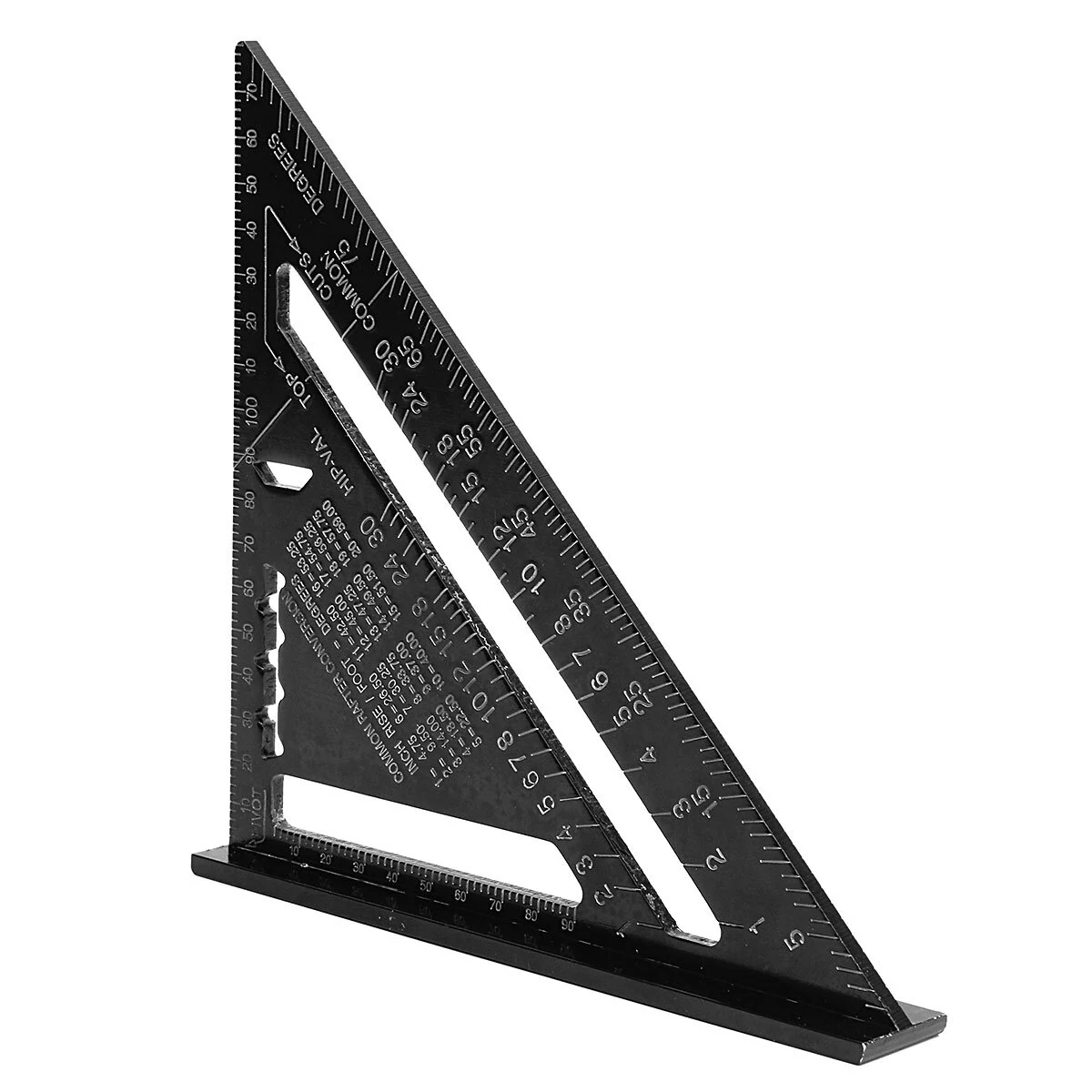 Swanson 7 Inch Aluminum Rafter Square - Heavy-Duty Triangle Ruler with Protractor | DIY Tool - Image 3