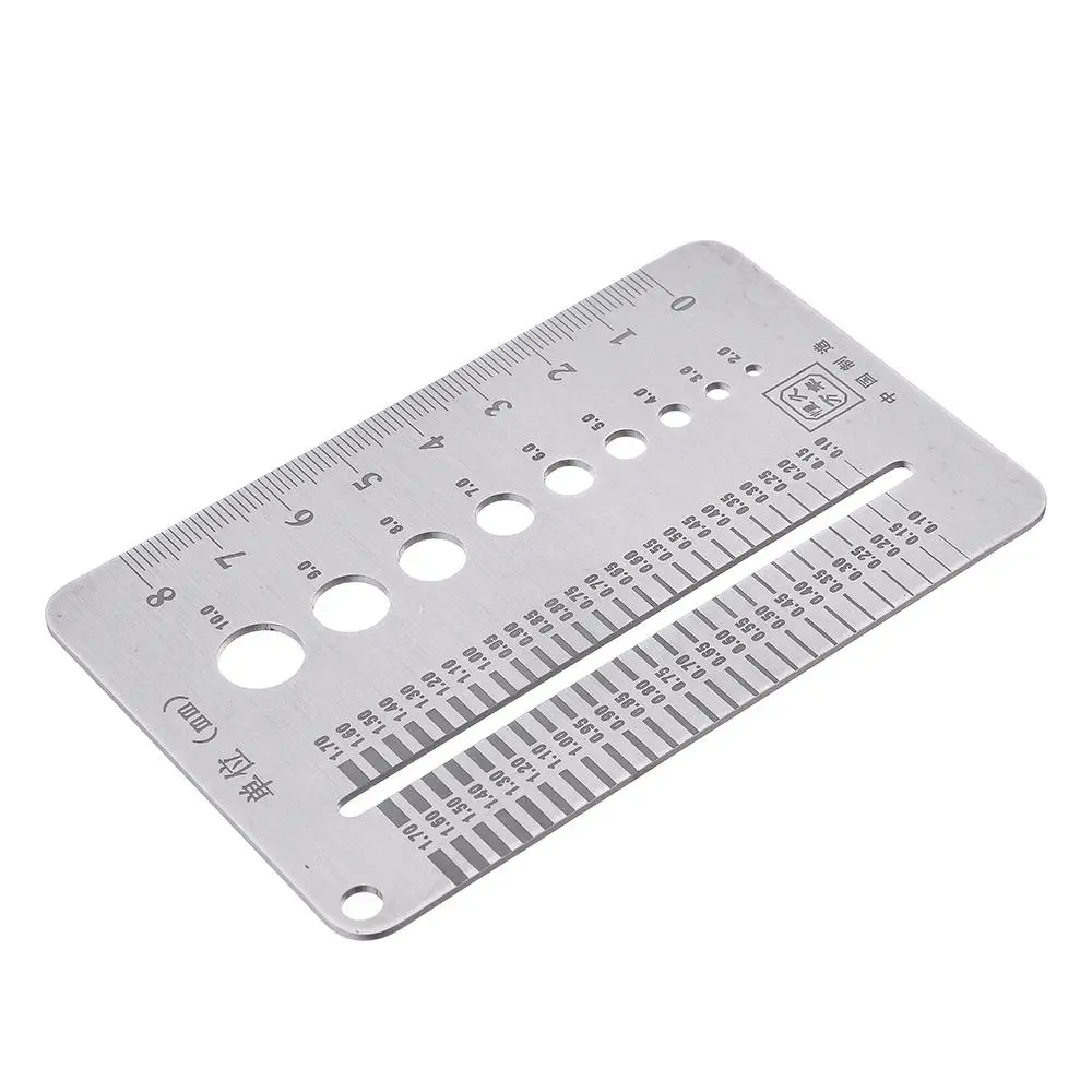 Machifit 0.1-10mm Diameter Gauge | Stainless Steel Drill Bit & Bolt Wire Gauge - Image 2