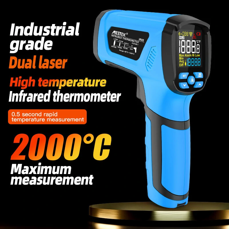 Industrial Infrared Thermometer IR05 Series - Broad Temp Range, Quick Response, VA Screen - Image 2
