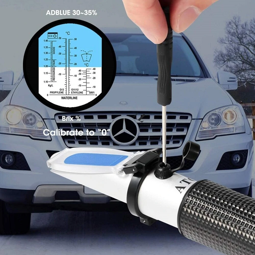 Antifreeze Refractometer with Automatic Temperature Compensation | Battery Acid & Frost Protection Tester - Image 5