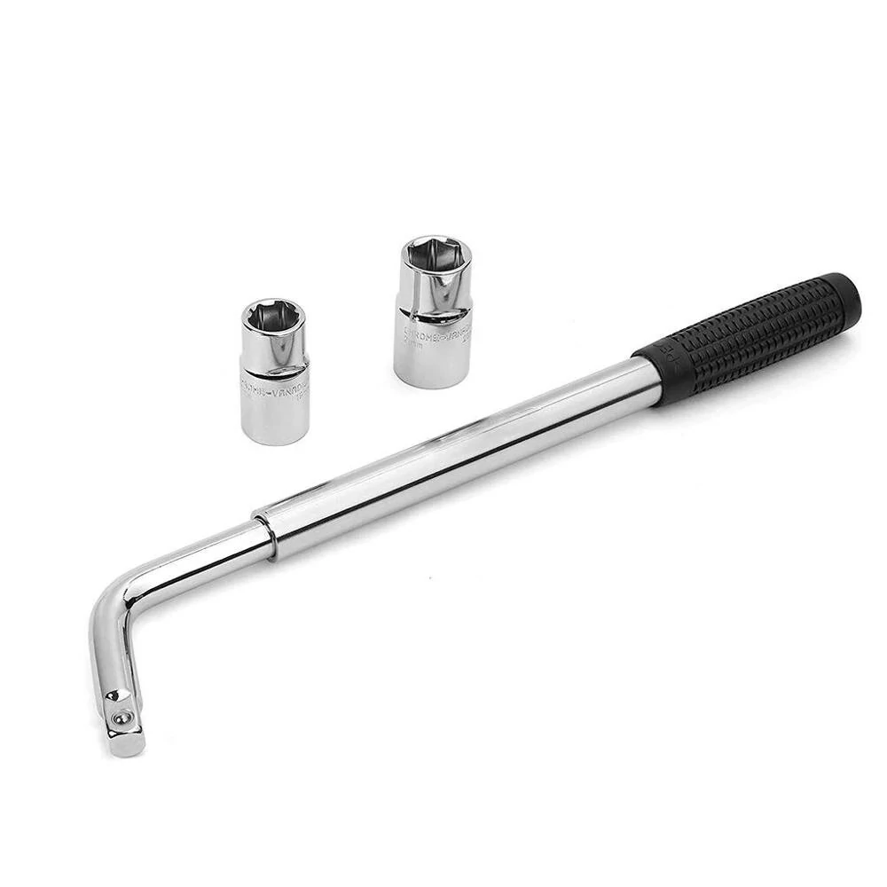 Chrome Vanadium Steel Socket Wrenches | Telescopic L-Shaped Tire Wrenches - Image 3