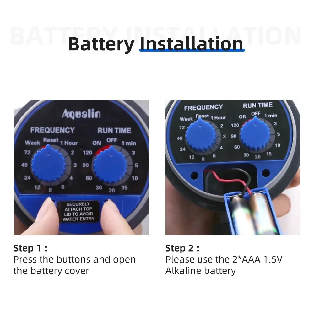 Aqualin Automated Garden Water Timer - 2 Pack with Sensor & Manual Override - Image 3