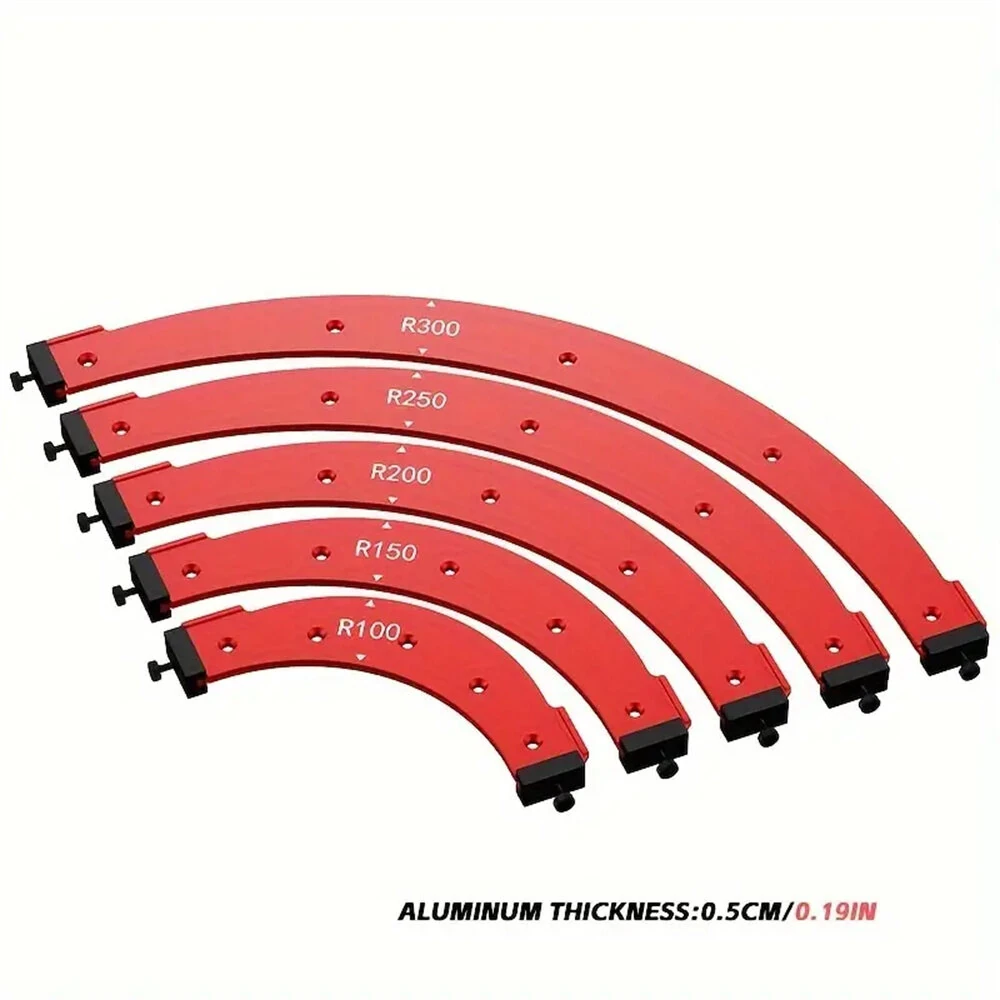Corner Routing Guide - R100 to R300 Curve Jig for Cabinet Edge Molding - Image 5