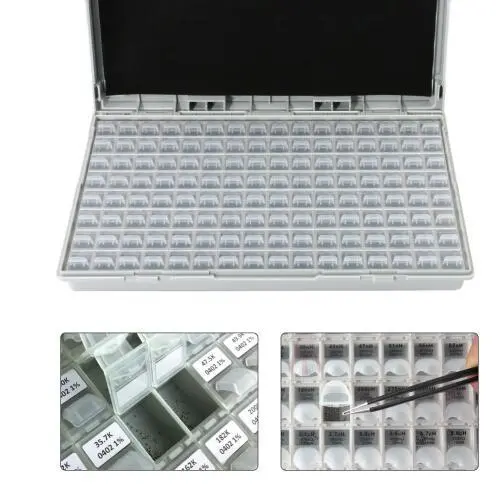 SMD SMT IC Electronic Component Storage Case | ESD Safe Organizer Tool Box - Image 2