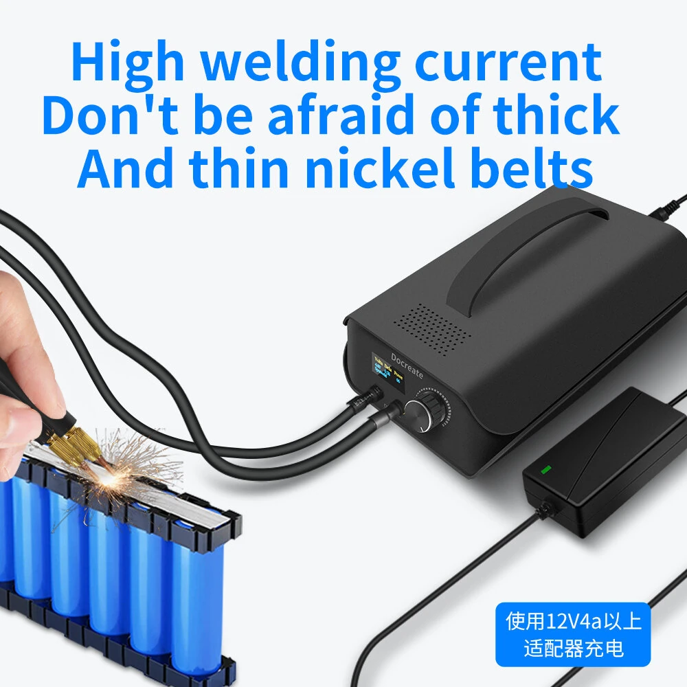 Docreate 2.7V 3000F Spot Welder | Digital Display & MCU Control | Detachable Pen - Image 5