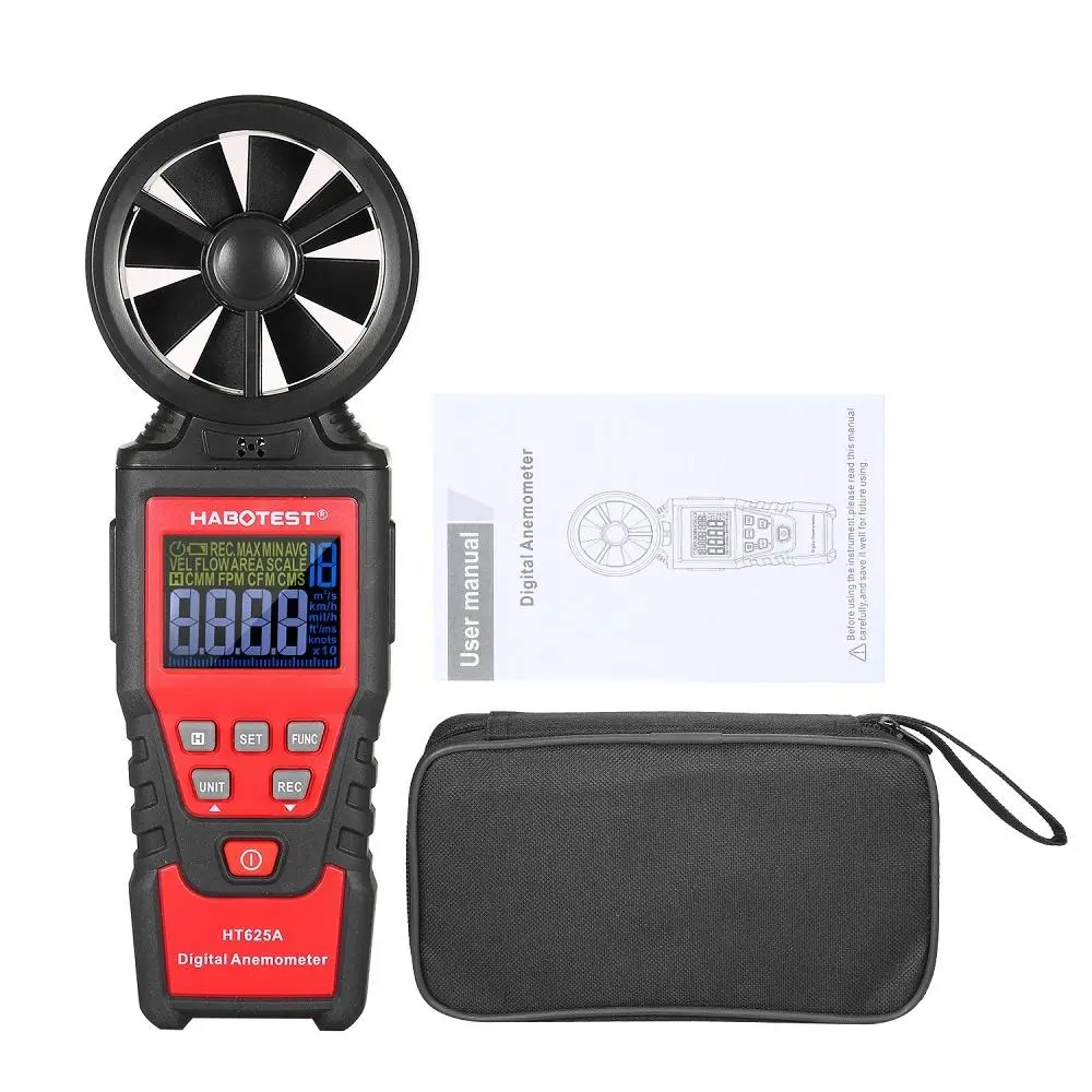 HT625A/HT625B Digital Anemometer - Handheld Wind Speed Meter with Data Hold - Image 5