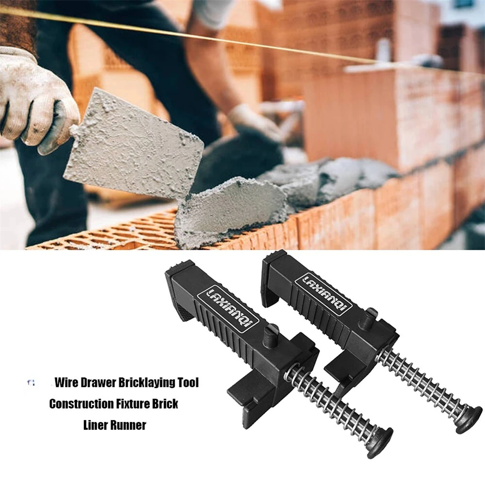 Bricklaying Tool - 9-12CM Anti-Slip Plastic Pads & Wire Frame Clamp | 2-Piece Set - Image 2