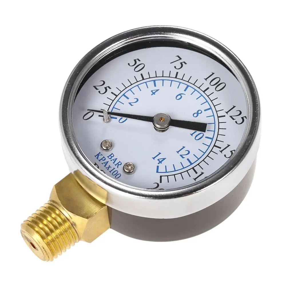 TS-50-14 Mini Pressure Gauge 0-200psi | 1/4 NPT | Air Compressor & Hydraulic - Image 3