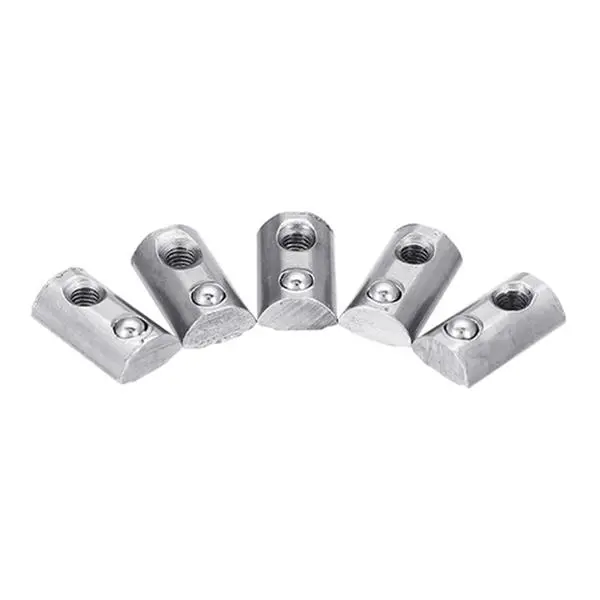 Machifit 10pcs T-Nut | M4 Spring Ball Nut for 2020 Aluminum Extrusion Profile - Image 3
