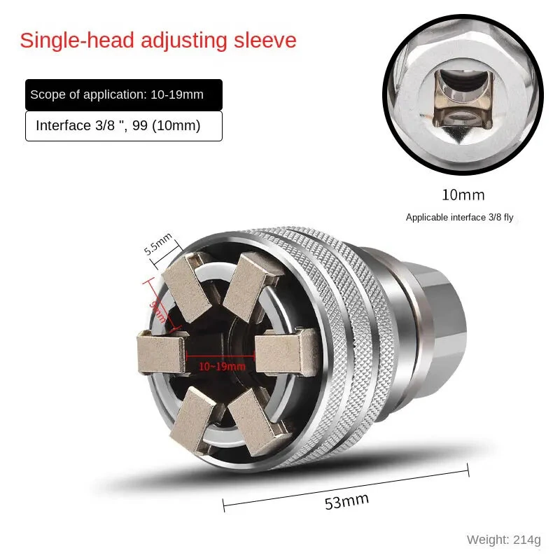 Universal Wrench Socket Set 10-19mm | 3/8 Inch Chrome Vanadium Steel | High Torque Car Repair Tool - Image 3