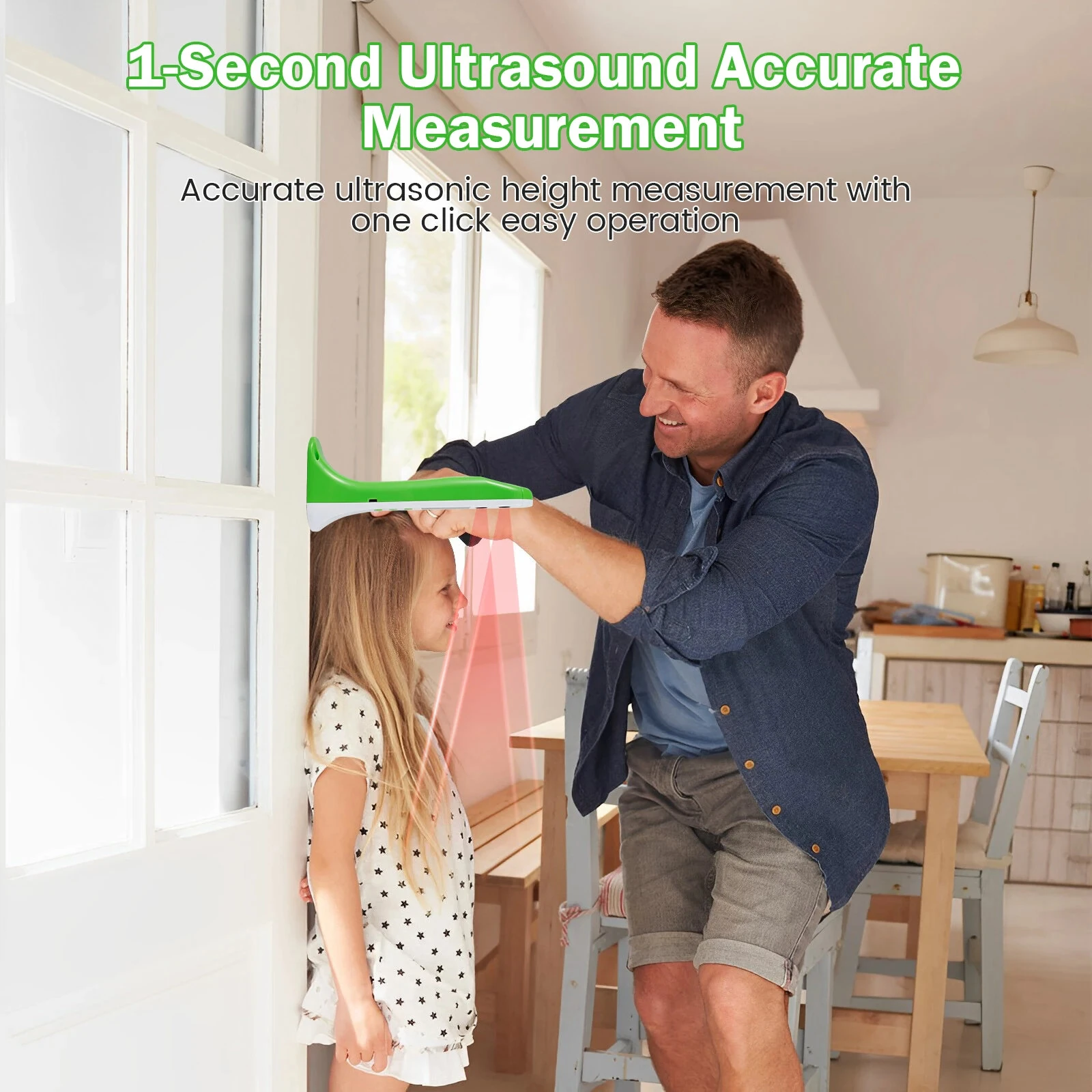Portable Digital LED Height Measuring Stadiometer - Rechargeable, 11.8-86.6in, Real-time Temperature | Easy Home & Travel Use - Image 4