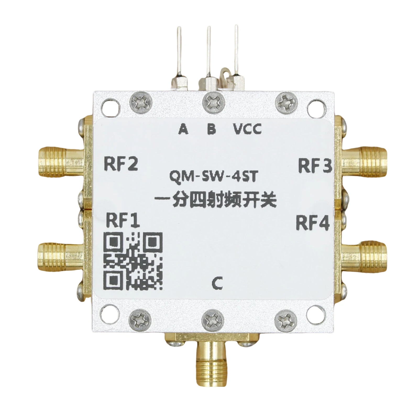 QM-SW-4ST/2ST Microwave RF Switch | 0.1-6GHz Wide Band | Low Insertion Loss & High Isolation - Image 2