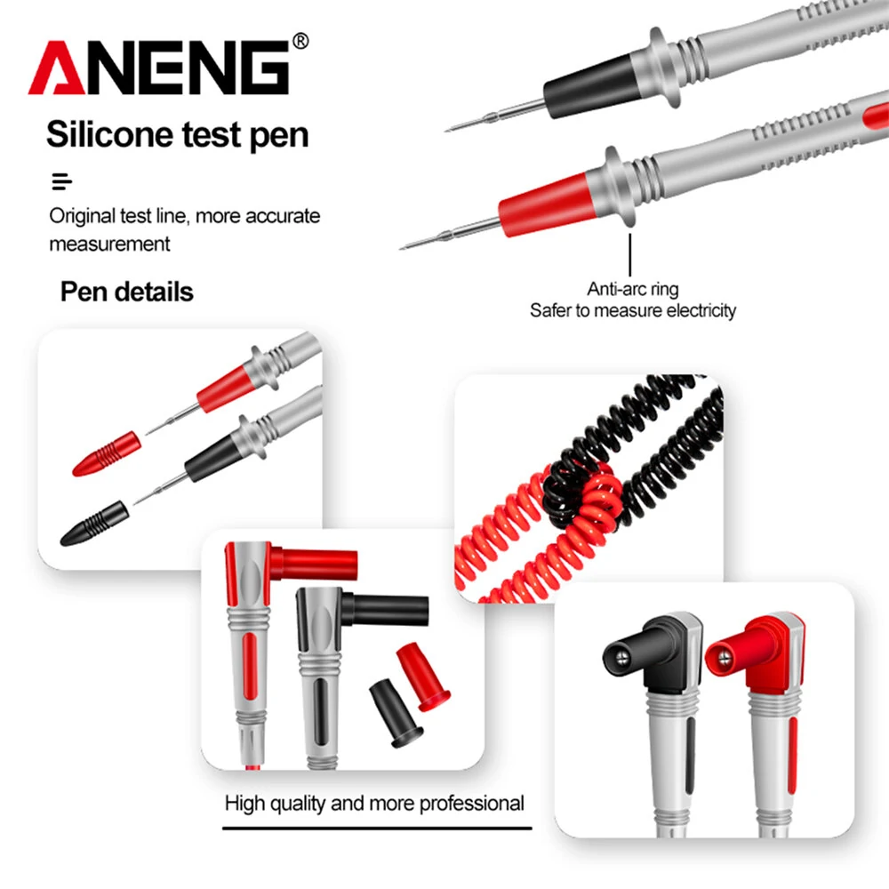 ANENG PT2010 Multifunctional Tester Lead | Universal Multimeter Probe Spring Wire Pen Cable - Image 4