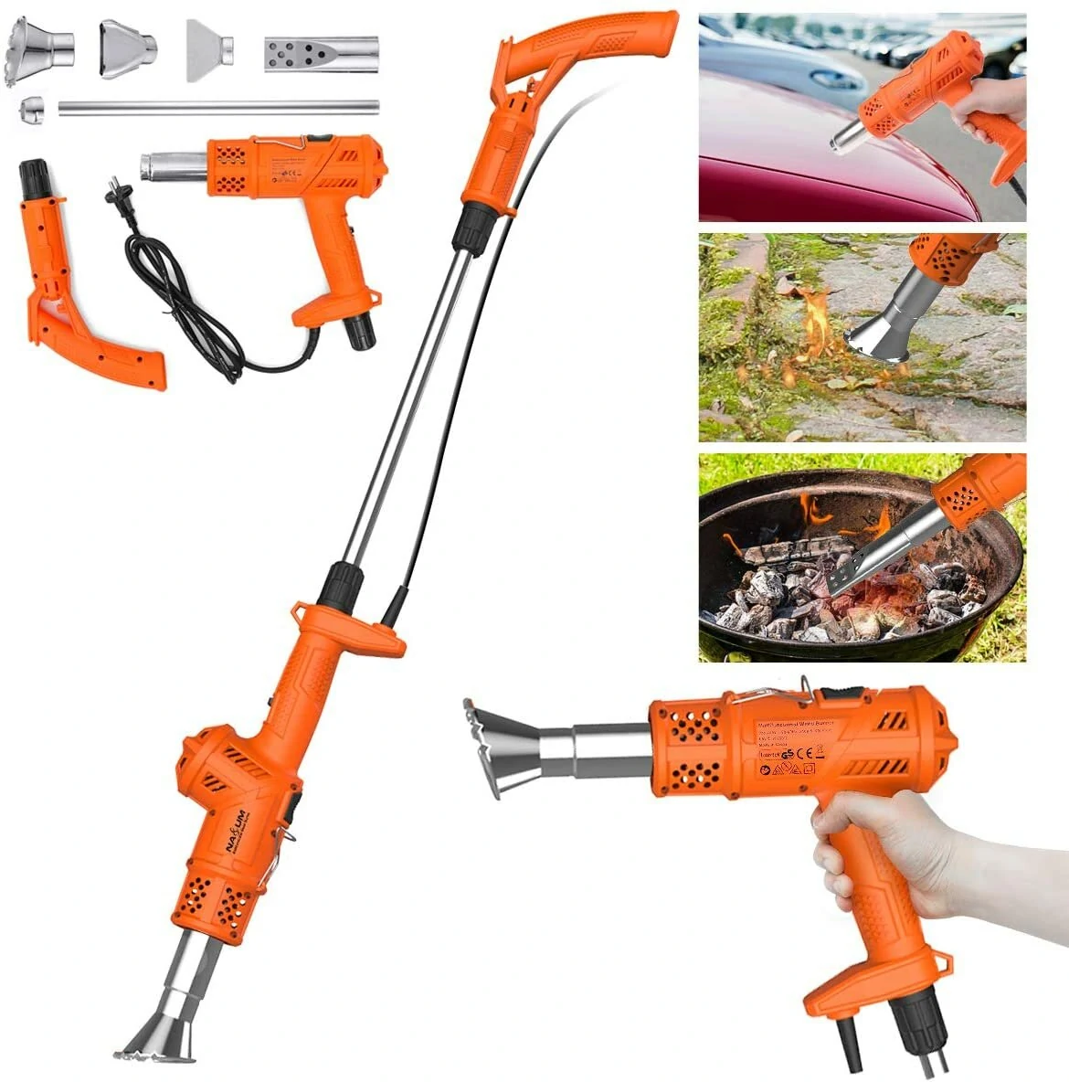 Gardgen Electric Thermal Trimmer | 1.8M Detachable Cable | Weeds Burner Tool - Image 3