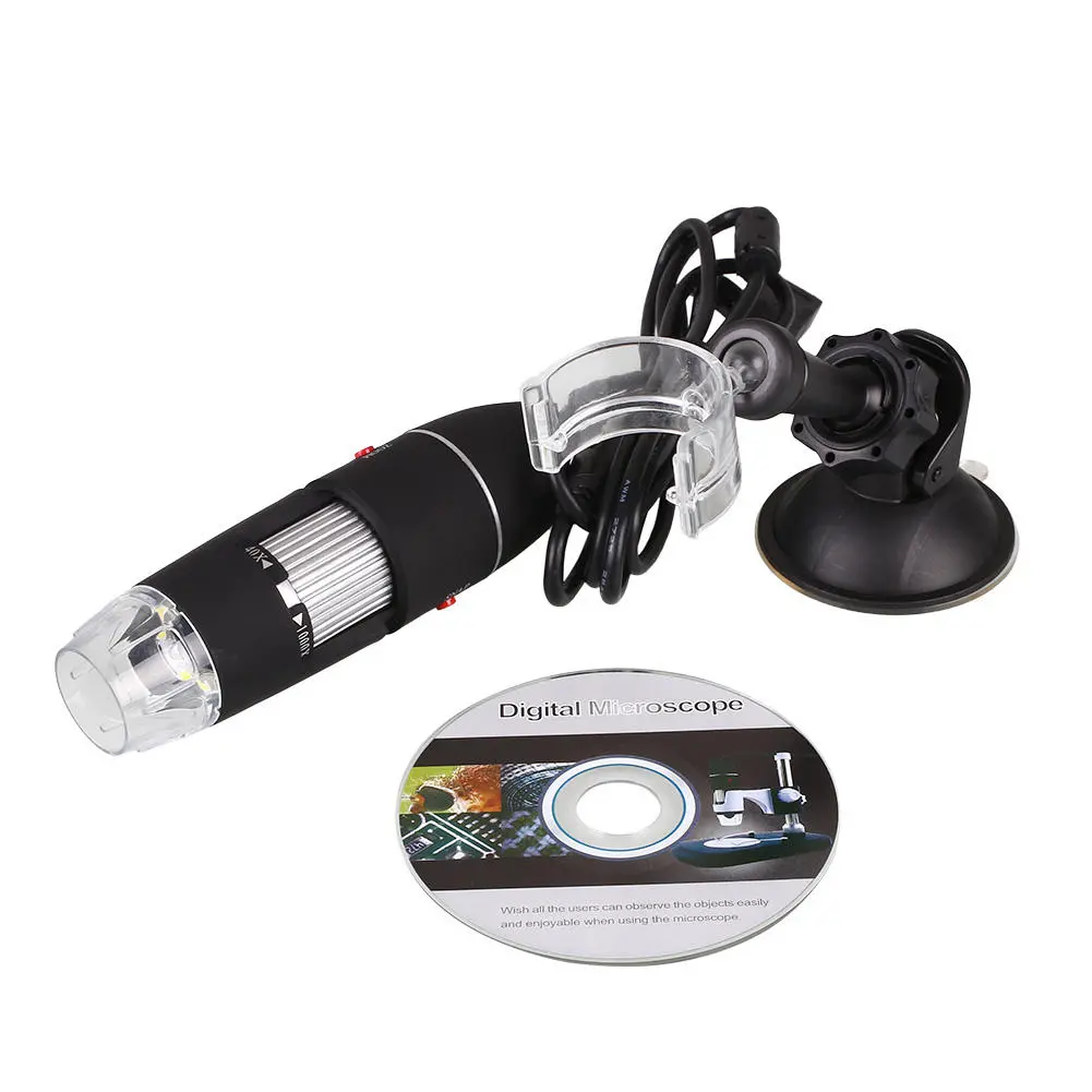 DANIU USB 8 LED 500X 2MP Digital Microscope Endoscope Magnifier Video Camera Suction Cup Stand - Image 4