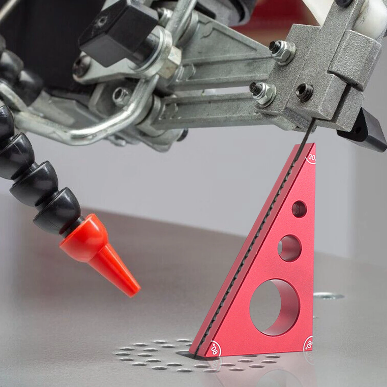 Woodworking Pocket Square - 30/60/90 Angle Aluminium Alloy Gauge Block & Height Tool - Image 4