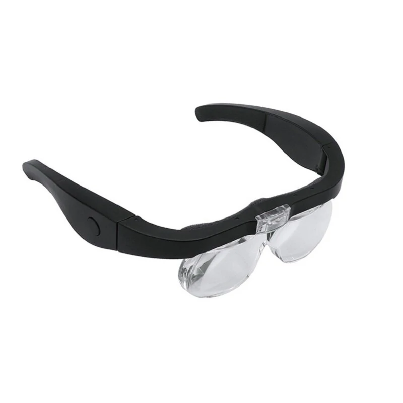Head Mount Magnifier Glasses - 1.5X to 5X Magnification | USB Rechargeable with 2 LED Lights - Image 5