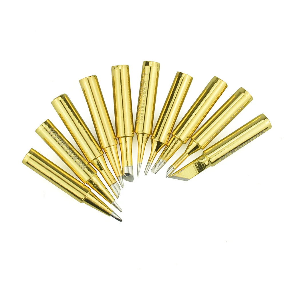 NEWACALOX 10Pcs Lead-free Welding Tips 900M-T | Soldering Iron Tip for Rework Station & BGA Tool Kits - Image 3
