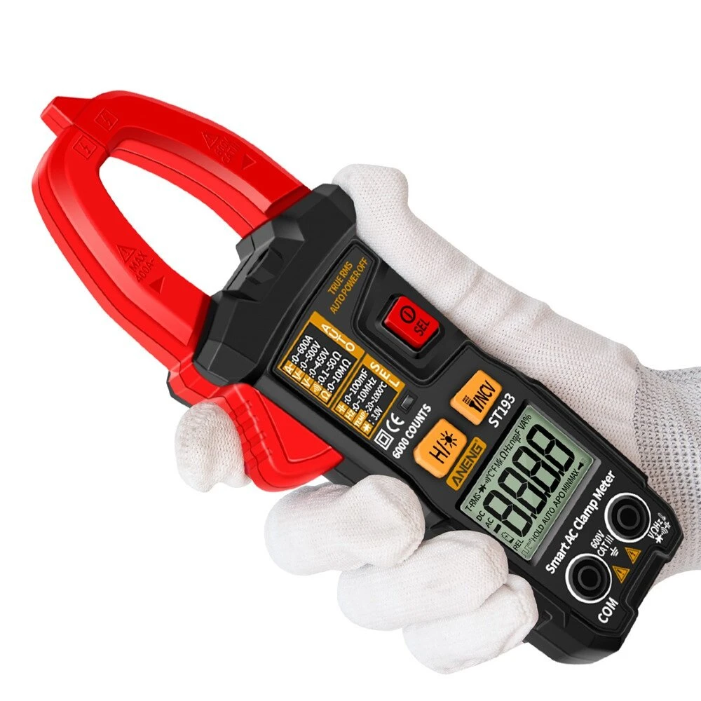 ANENG ST193 Digital Clamp Meter - 6000 Counts AC Multimeter & Voltmeter Tester - Image 3