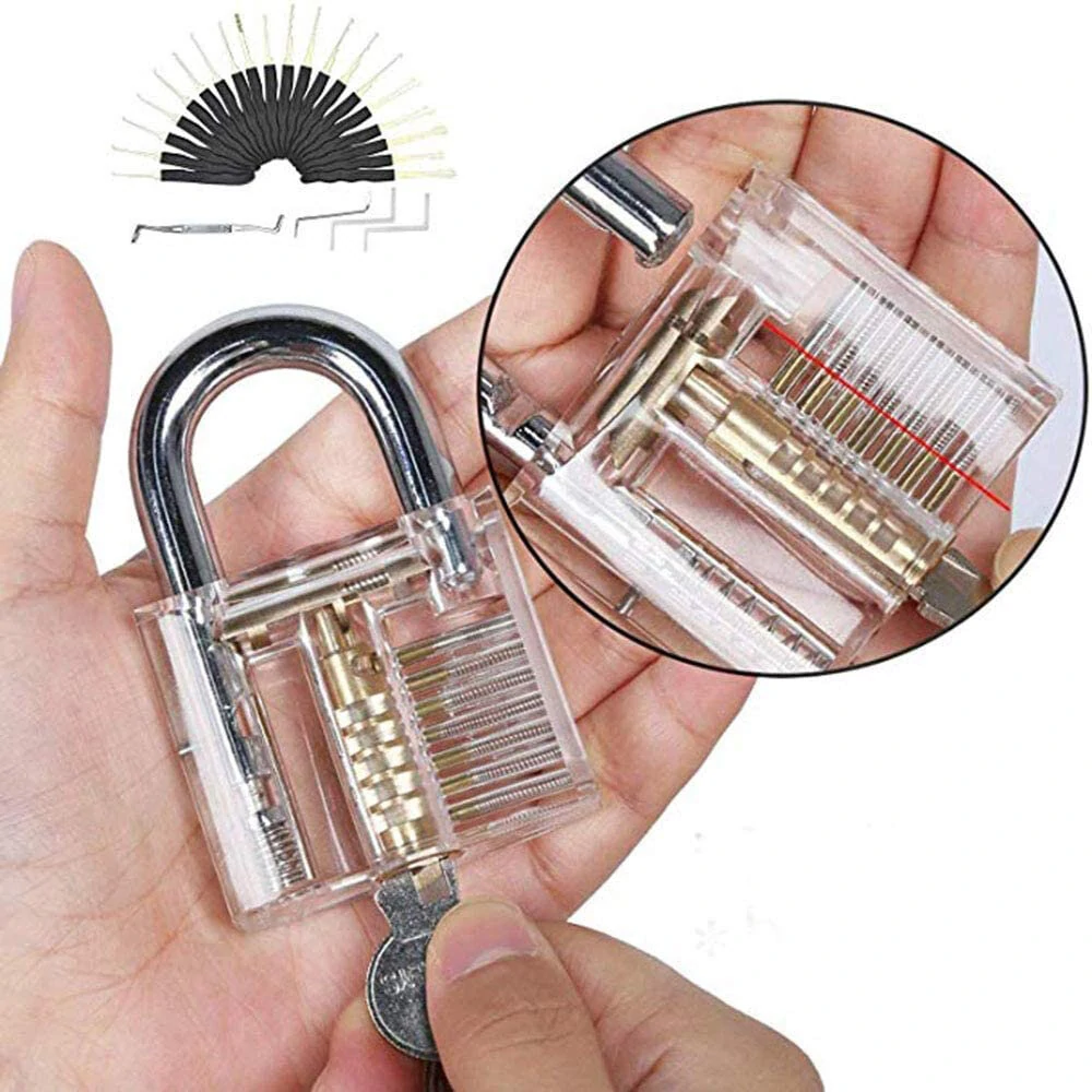44 Pcs Lock Pick Set - Practice Padlock Kit with Key Extractor | Lock Repair - Image 2