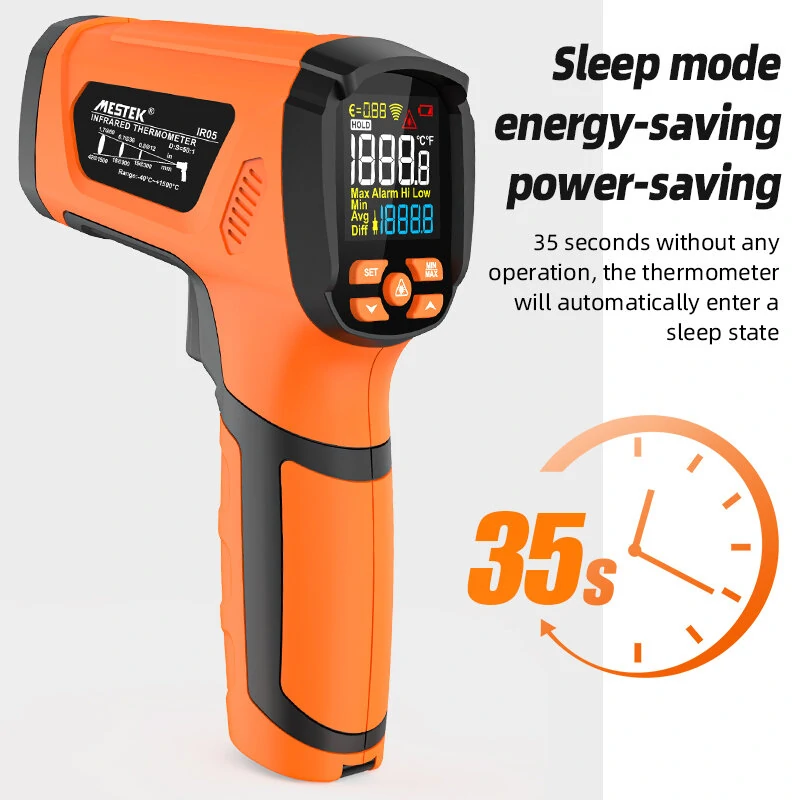 Industrial Infrared Thermometer IR05 Series - Broad Temp Range, Quick Response, VA Screen - Image 4