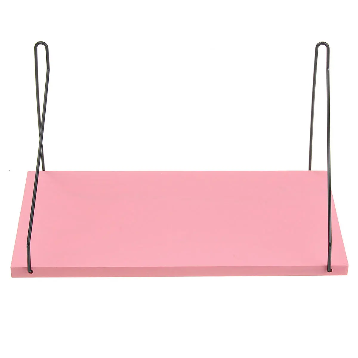 Industrial Retro Wood Shelf Bracket - 30cm 40cm 50cm Pink Wall Mounted | Indoor Decor - Image 2