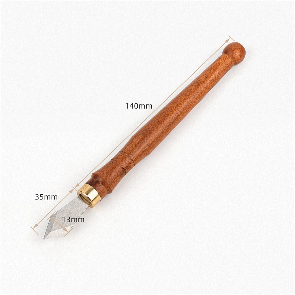 MG0-000-0166 Marking Knife - 1.1mm High Speed Steel Blade - Sourwood Handle & Brass Ferrule - Image 5