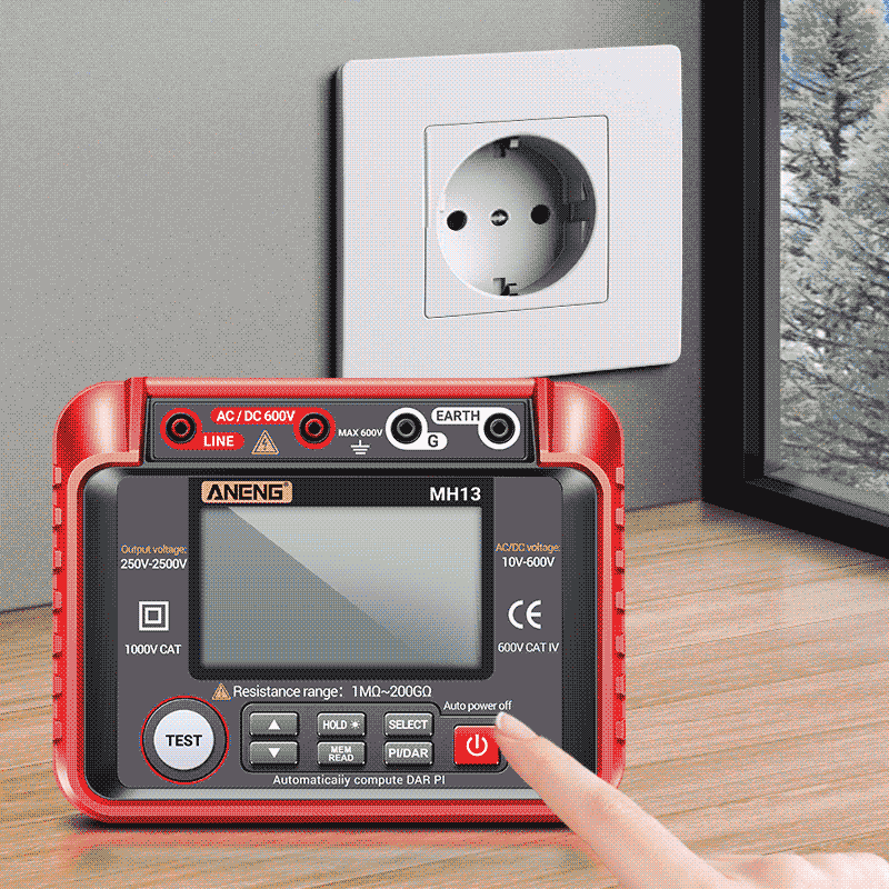 ANENG MH13 Megohmmeter | Insulation & Earth Resistance Tester | High Voltage Digital Multimeter - Image 3